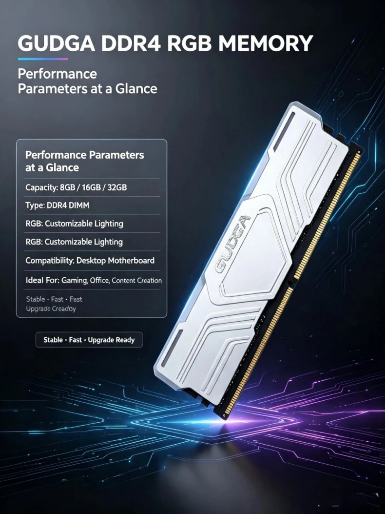 DDR4 RAM RGB 3200MHz 3600MHz Desktop Memory Kit